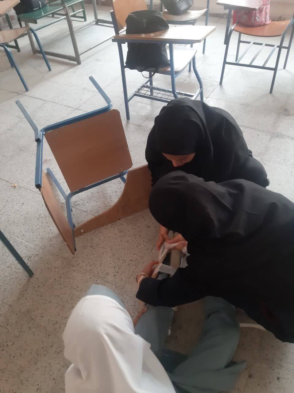 مانور زلزله دذر مدارس جنت آباد