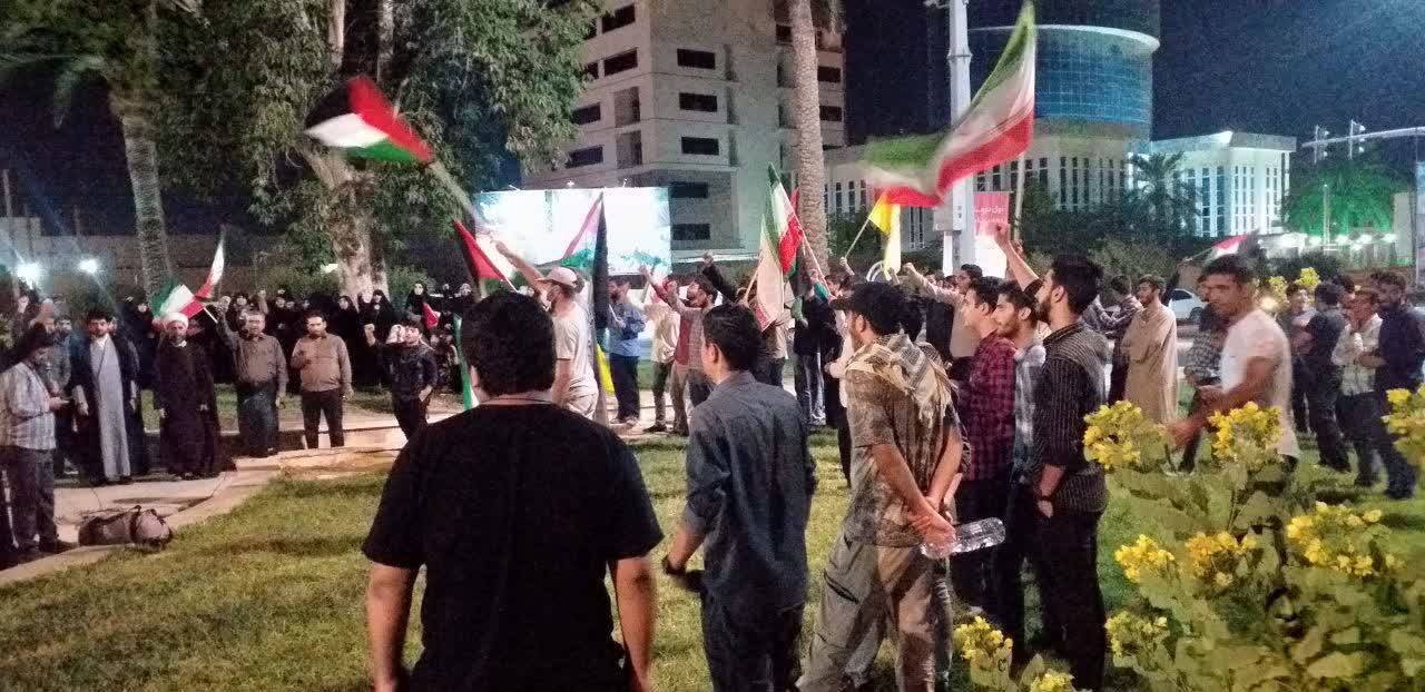 تجمع ضد صهیونیستی در میدان قدس بوشهر به روایت فیلم و تصاویر