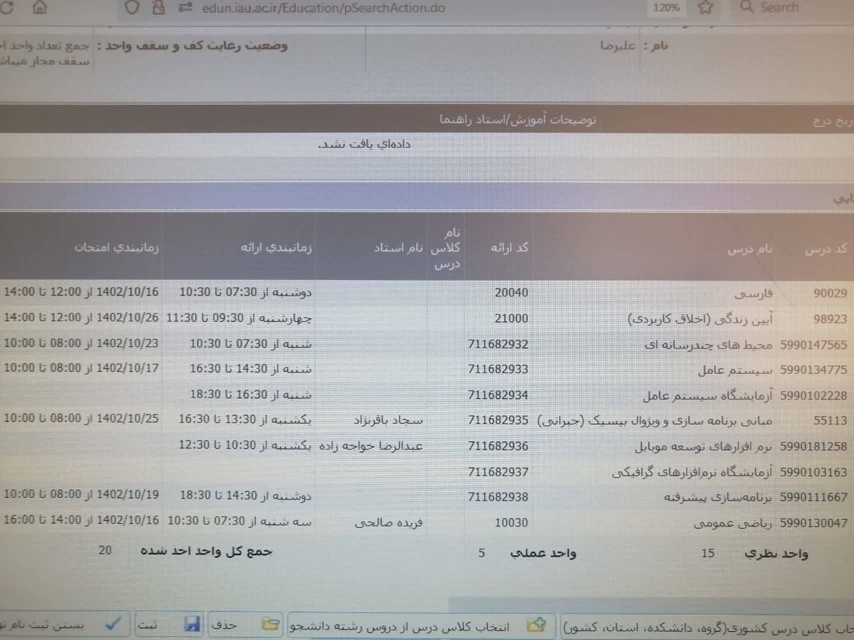 رنجش دانشجویان دانشگاه آزاد داراب از کمبود استاد در دانشگاه
