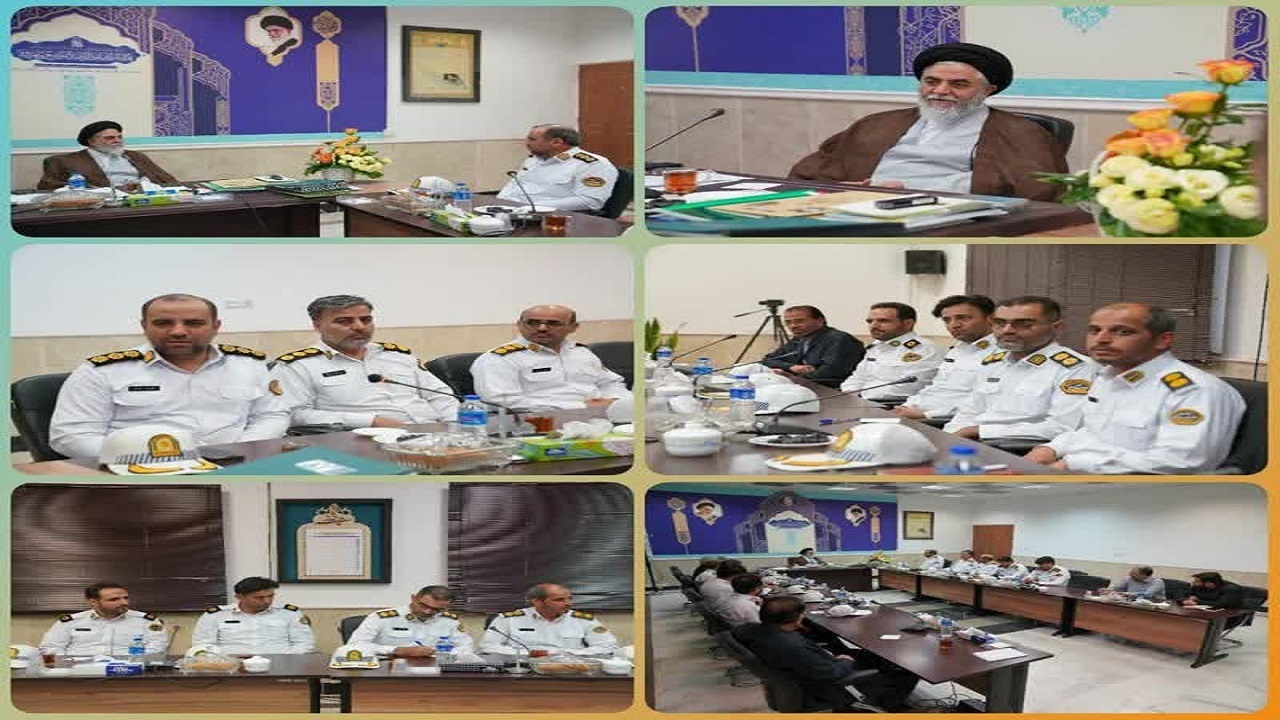 دیدار رئیس پلیس راهور استان قم با تولیت مسجد مقدس جمکران