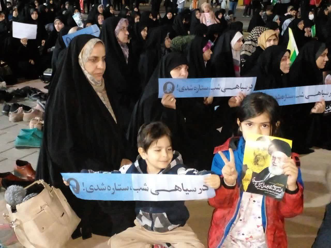 حمایت کودکان نیشابوری از مردم مظلوم فلسطین