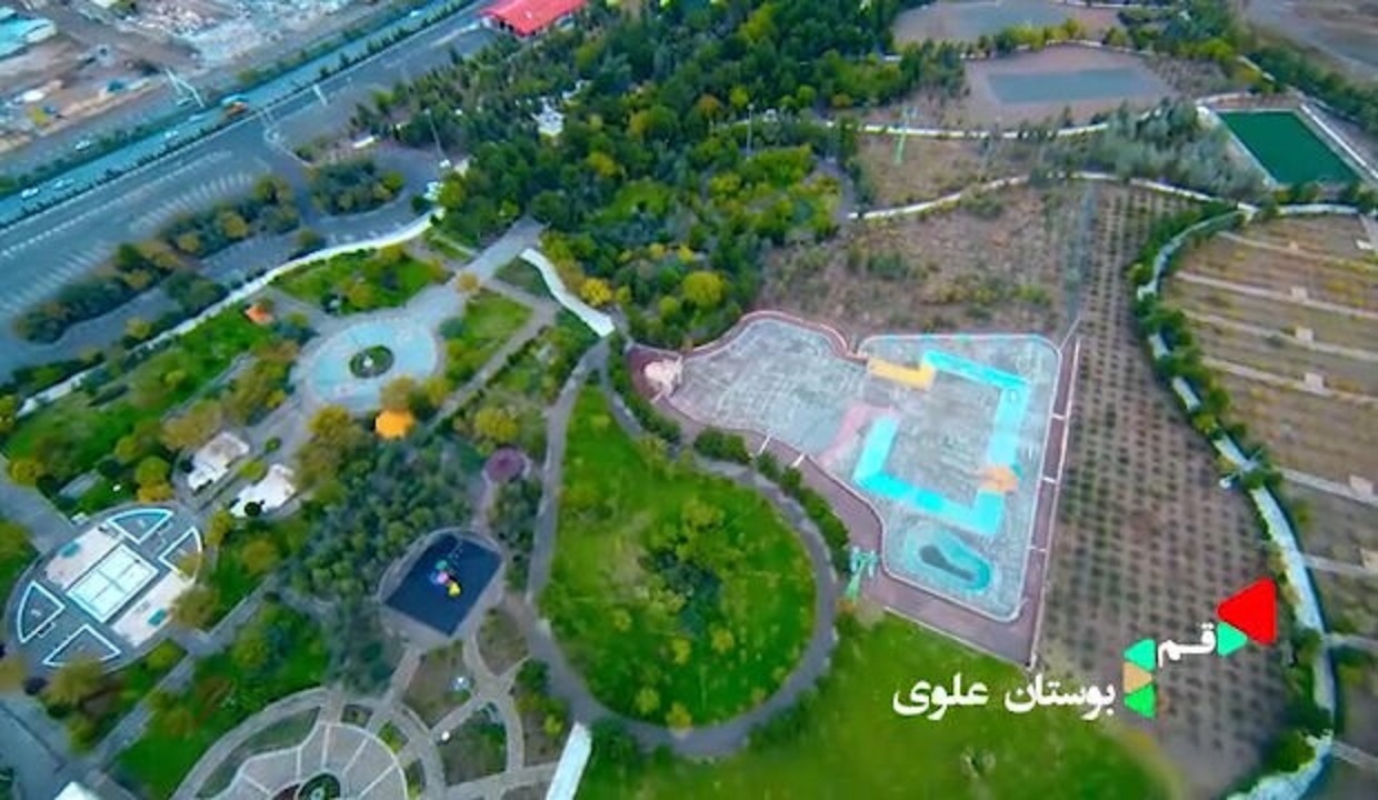 اجرای طرح اصلاح و تأمین روشنایی بوستان علوی قم