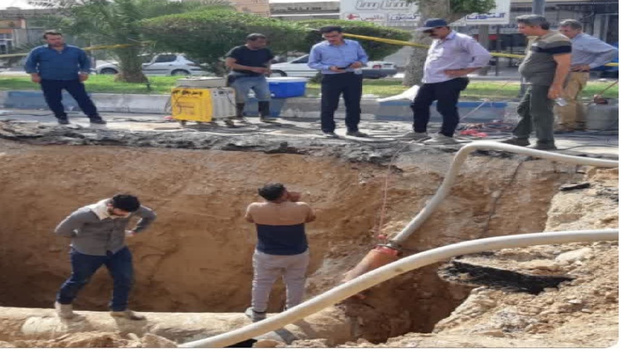 تقویت فشار شبکه توزیع آب شرب ۳ هزار خانوار بهبهانی با جابجایی خط انتقال اصلی آب