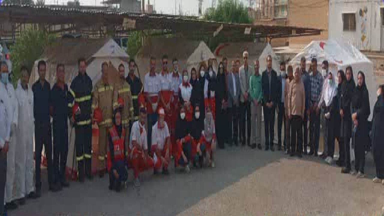اجرای مانور عملیاتی پدافند غیرعامل در بیمارستان امام رضا (ع) امیدیه