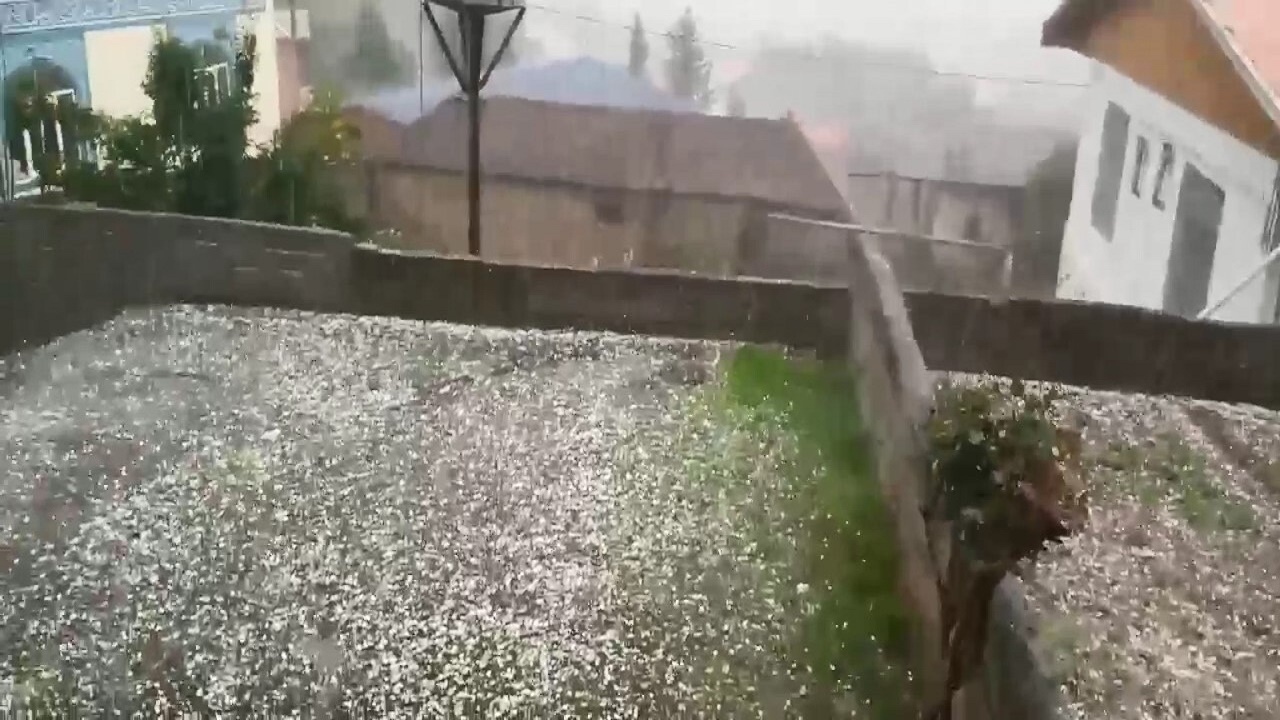 خسارت تگرگ در مازندران