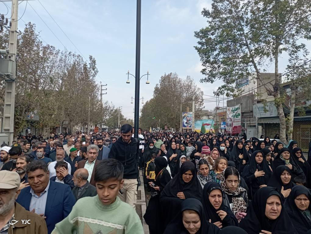 استقبال باشکوه مردم گالیکش از پیکر شهید &laquo;غلامعلی تولی&raquo;