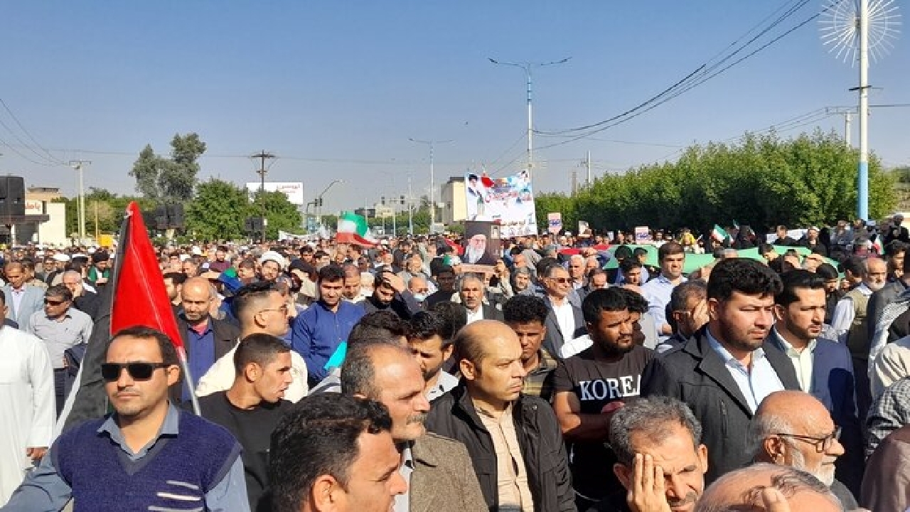 خوزستانی‌ها باز هم جنایات اسرائیل را محکوم کردند