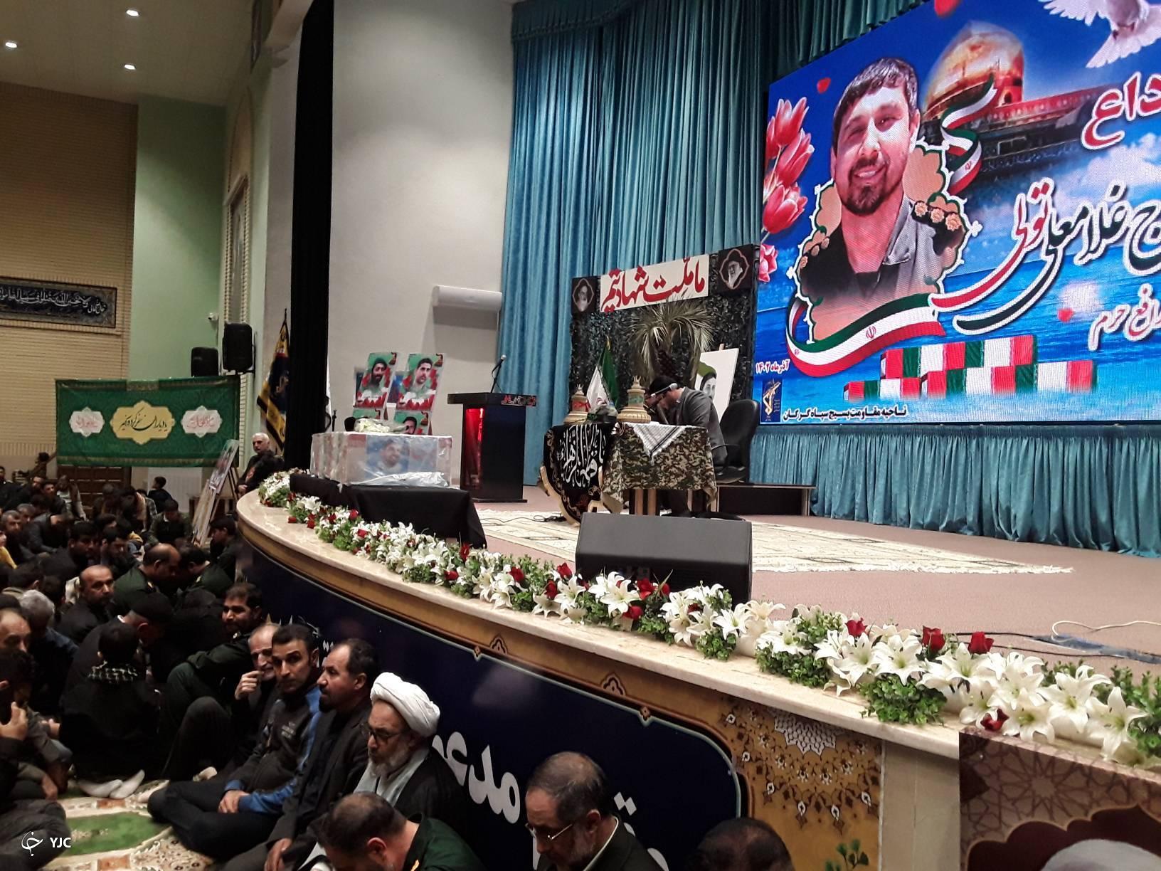 تشییع پیکر نخستین شهید مدافع حرم گلستان در گرگان