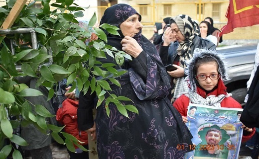 مراسم تشییع شهید مدافع حرم در مینودشت و گالیکش