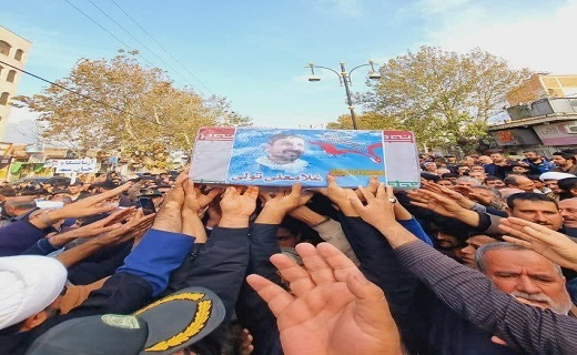 مراسم تشییع پیکر شهید مدافع حرم