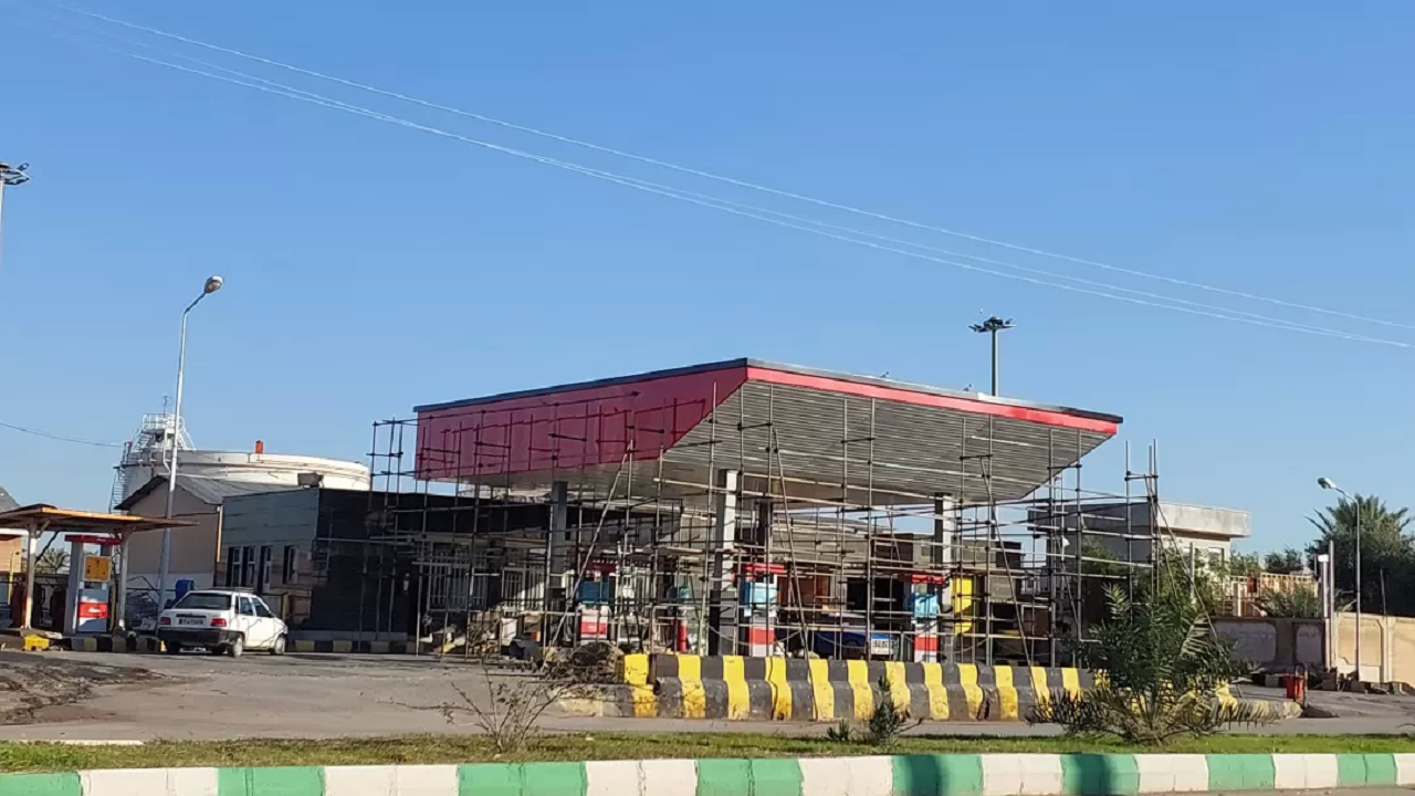 پیشرفت فیزیکی ۹۰ درصدی جایگاه سوخت قصرشیرین