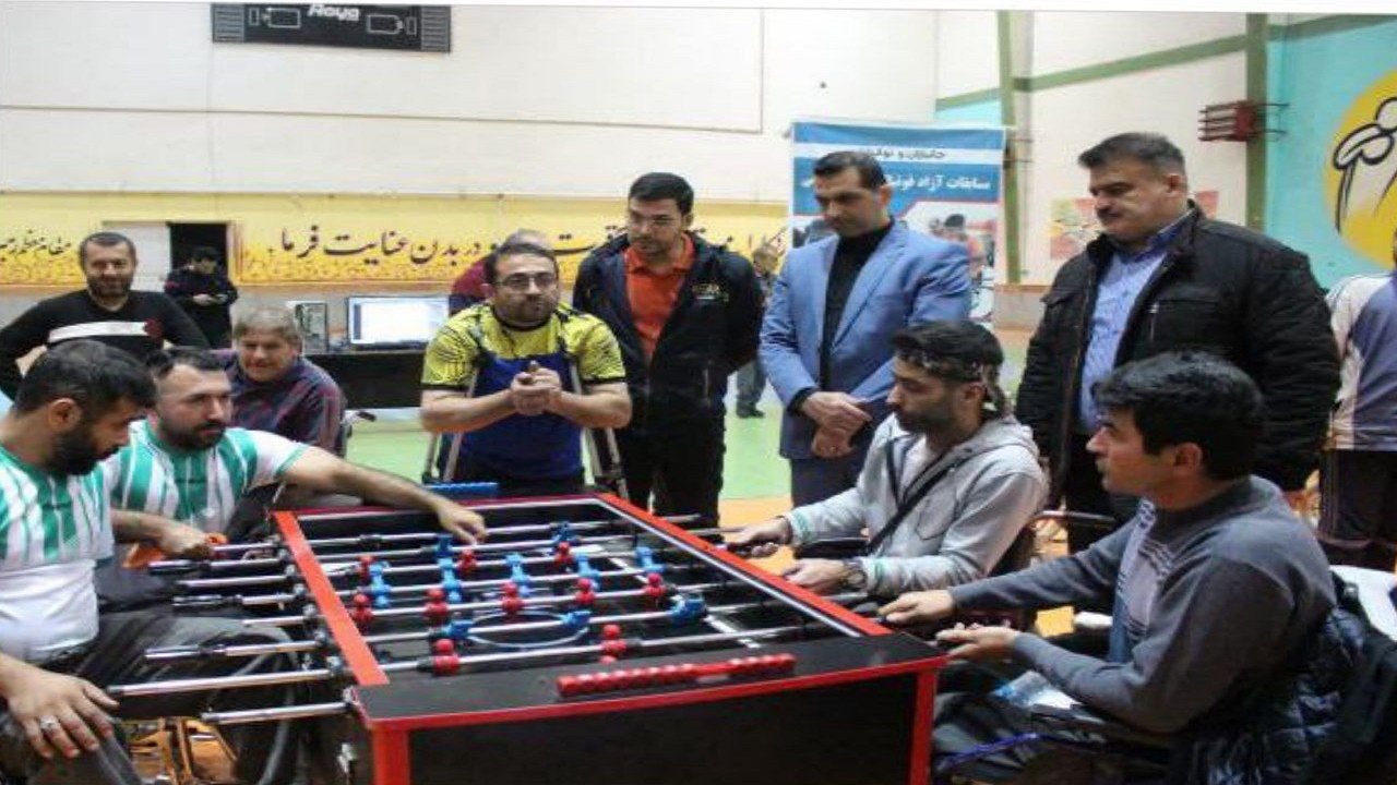 برگزاری اولین دوره فوتبال روی میز جانبازان و توان یابان مازندران