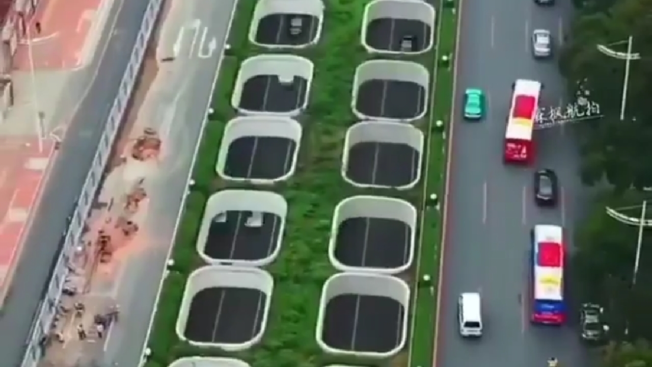 معماری حیرت‌انگیز یک تونل در چین + فیلم