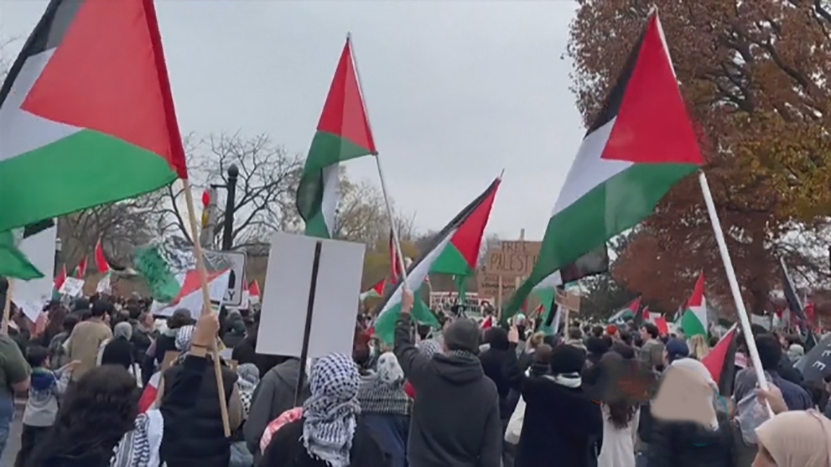 تظاهرات حمایت از فلسطین در پاکستان + فیلم