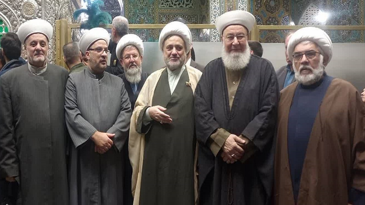 تشرف هیئت تجمع علمای مسلمین لبنان به حرم مطهر رضوی