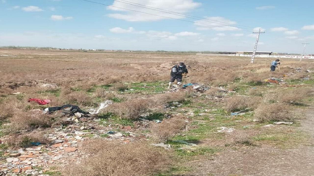 پناهگاه حیات وحش دشت سوتاو بوکان پاکسازی شد