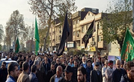 پیکر شهید مدافع حرم محمد رضا یعقوبی در رشت تشیع شد+عکس