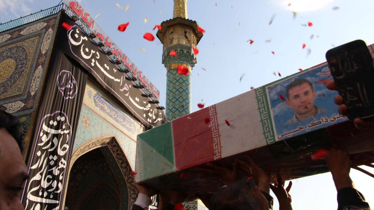 مراسم تشییع شهید مدافع حرم