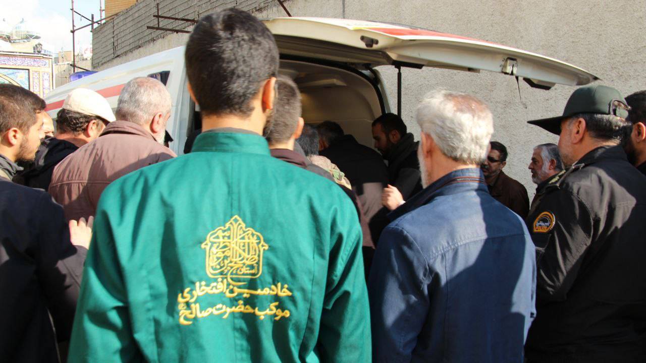 مراسم تشییع شهدا در آستان امامزاده صالح(ع)