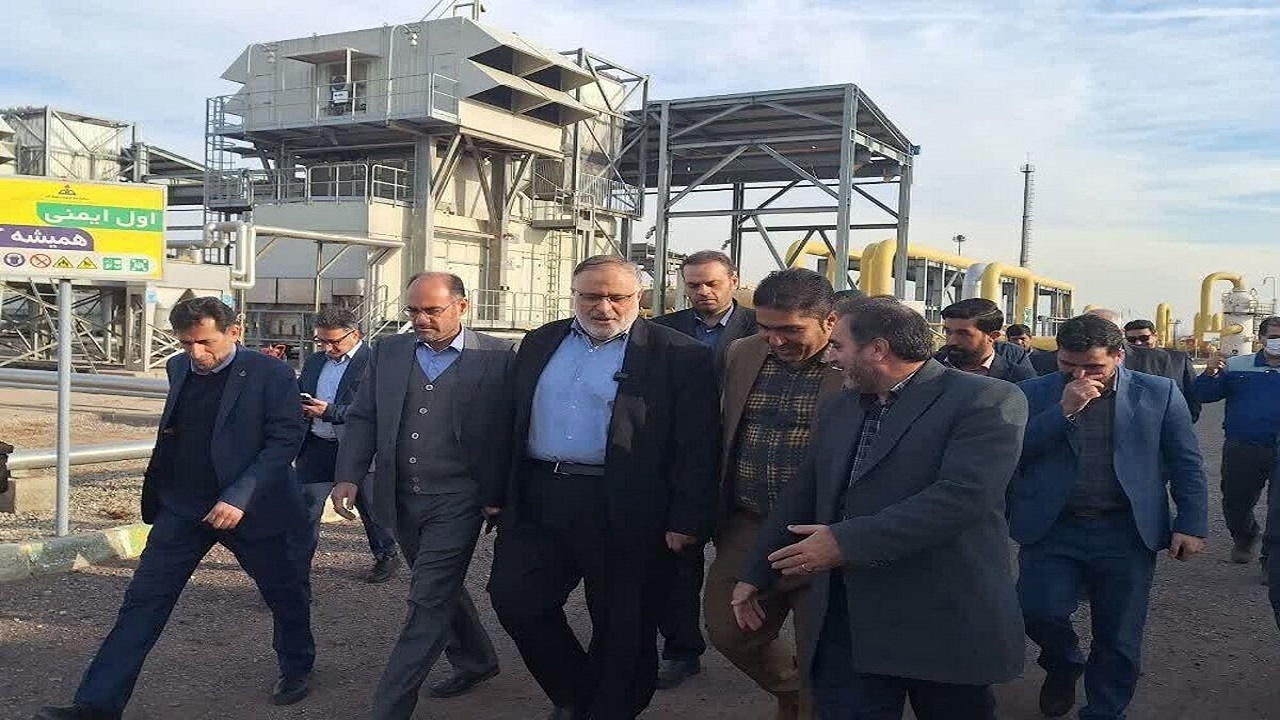 بازدید استاندار قزوین از تاسیسات تقویت فشار گاز قزوین