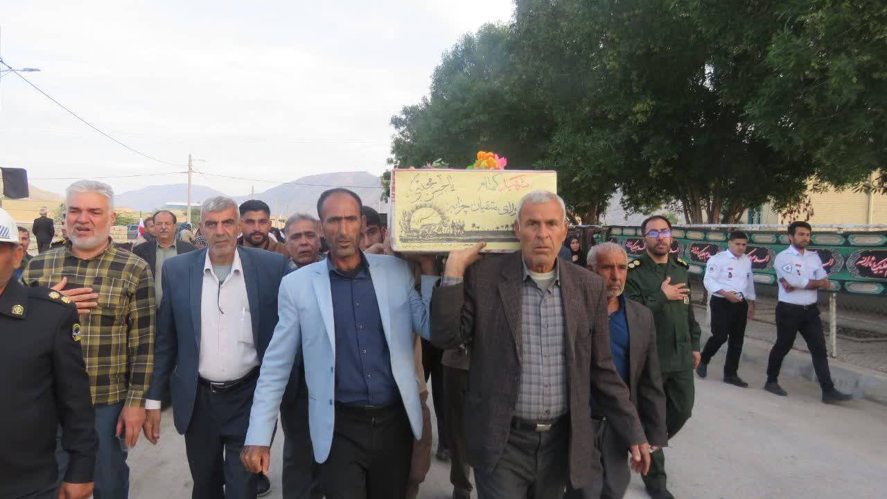 مزاسم تشیع شهدای گمنام در روستاهای خنج مزاسم تشیع شهدای گمنام در روستاهای خنج