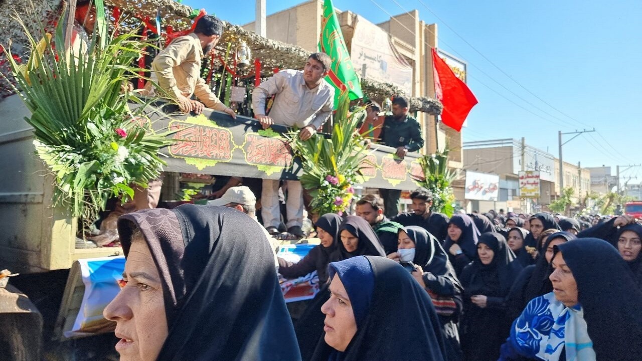 پیکر ۱۲ شهید گمنام دفاع مقدس وارد سیستان و بلوچستان شد