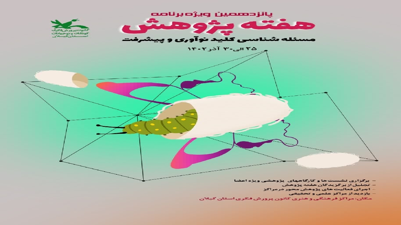 «مسأله‌شناسی، کلید نوآوری و پیشرفت»عنوان ویژه‌برنامه‌های هفته پژوهش در گیلان