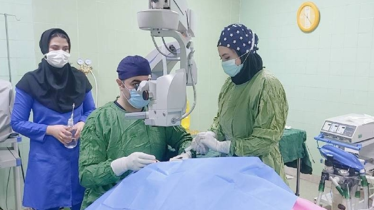 انجام عمل موفقیت‌آمیز پیوند پرده جنینی به چشم در فارسان