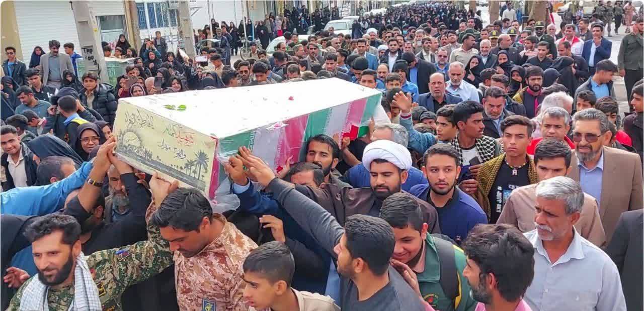 استقبال از پیکر مطهر شهید گمنام در شهرستان فهرج