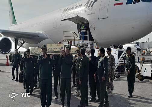 ورود پیکر مطهر ۵ شهید گمنام دفاع مقدس در بندرعباس