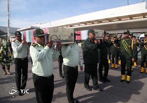 ورود پیکر مطهر ۵ شهید گمنام دفاع مقدس در بندرعباس
