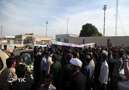 گزارش تصویری از ورود پیکر مطهر ۵ شهید گمنام دفاع مقدس در بندرعباس