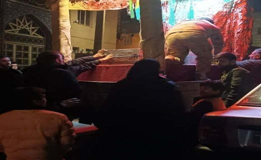 مراسم تشییع شهید گمنام در همدان