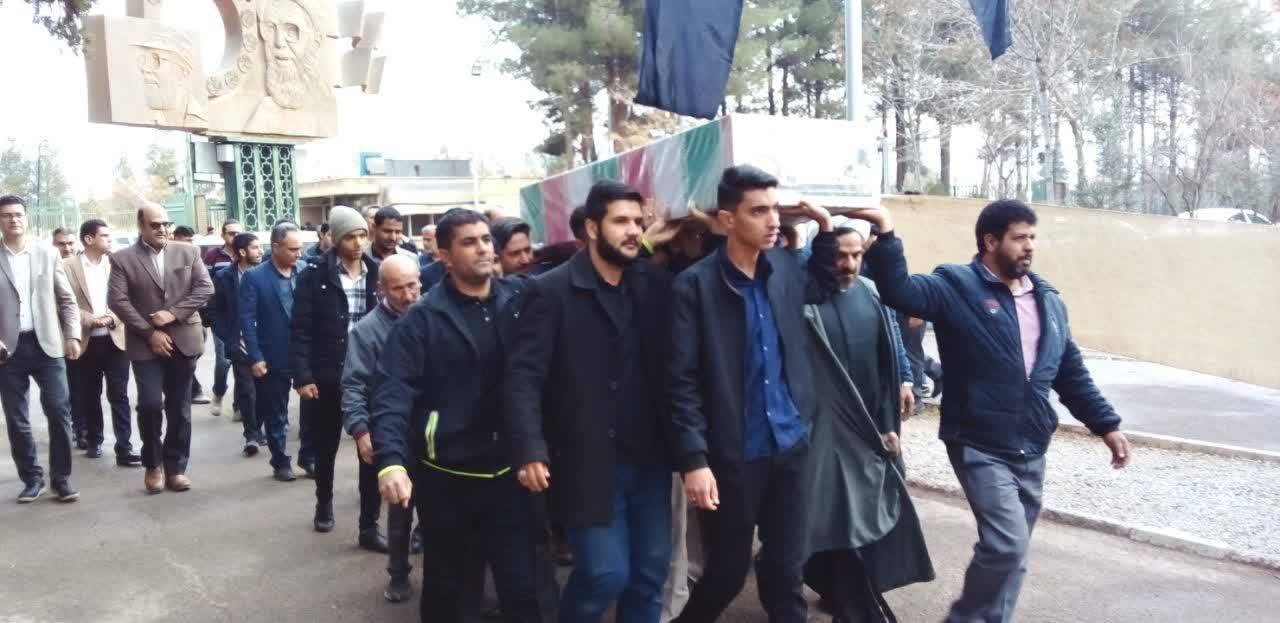 گزارش تصویری از مراسم تشییع و وداع با پیکر مطهر شهید گمنام