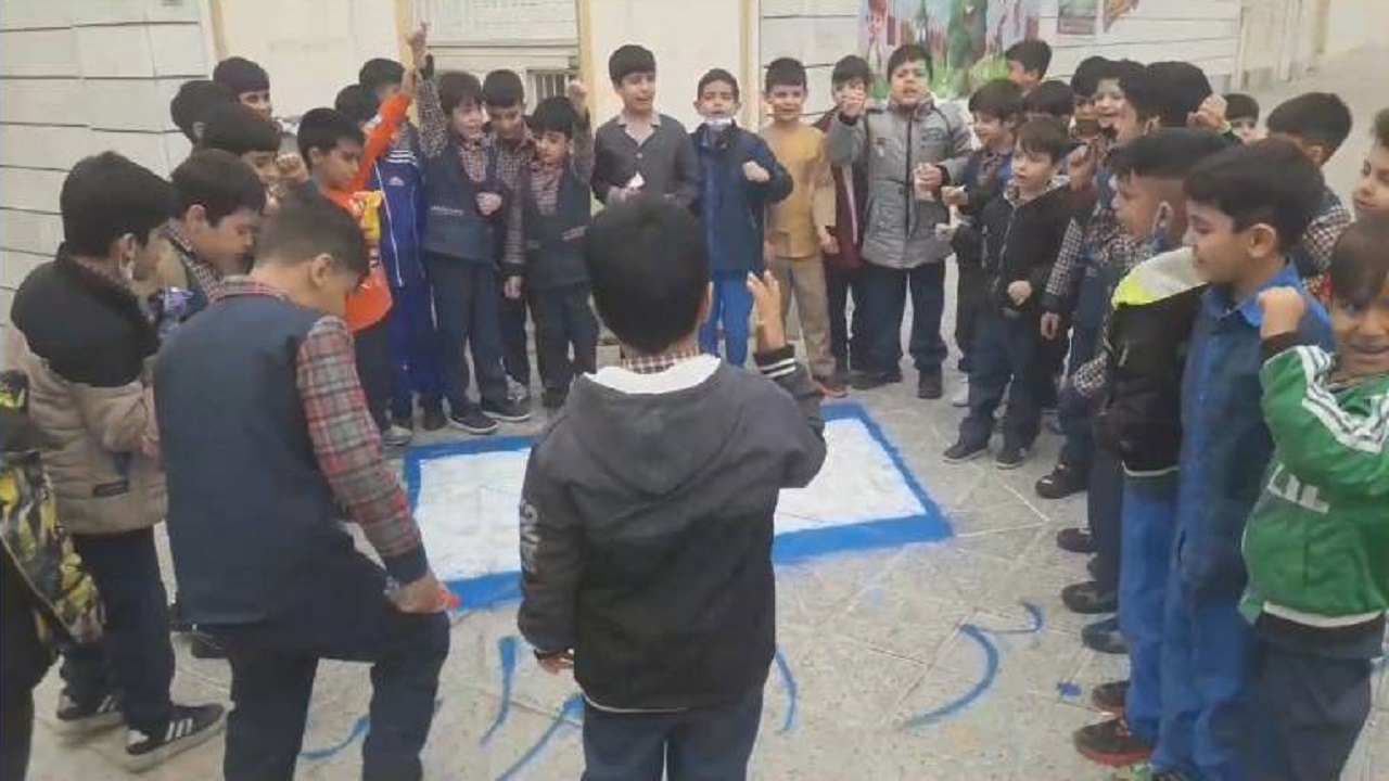حمایت کودکان پیش دبستانی ملایری از مردم مظلوم فلسطین + فیلم