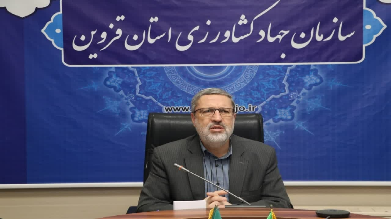 اجرای ۷۲۷ هکتار سامانه نوین آبیاری در استان قزوین 