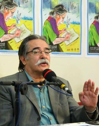 تصویر احمد عربانی هنرمند پیشکسوت کارتون و کاریکاتور
