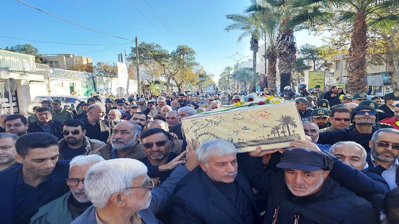 تشییع پیکر شهدای گمنام در گنبدکاووس و مراوه تپه