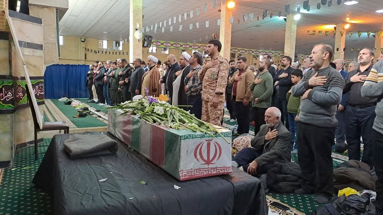 آیین استقبال از شهید گمنام در مصلی شهرستان خوی + تصاویر
