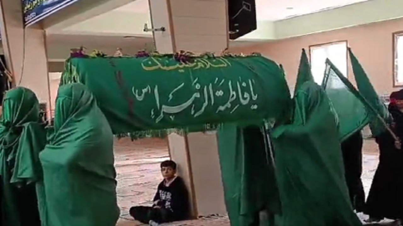 آیین نمادین تشییع حضرت فاطمه (س) در خمین