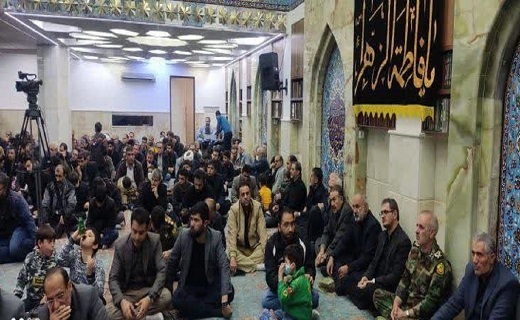 برگزاری مراسم شبی با شهدا در مهدیه سنندج