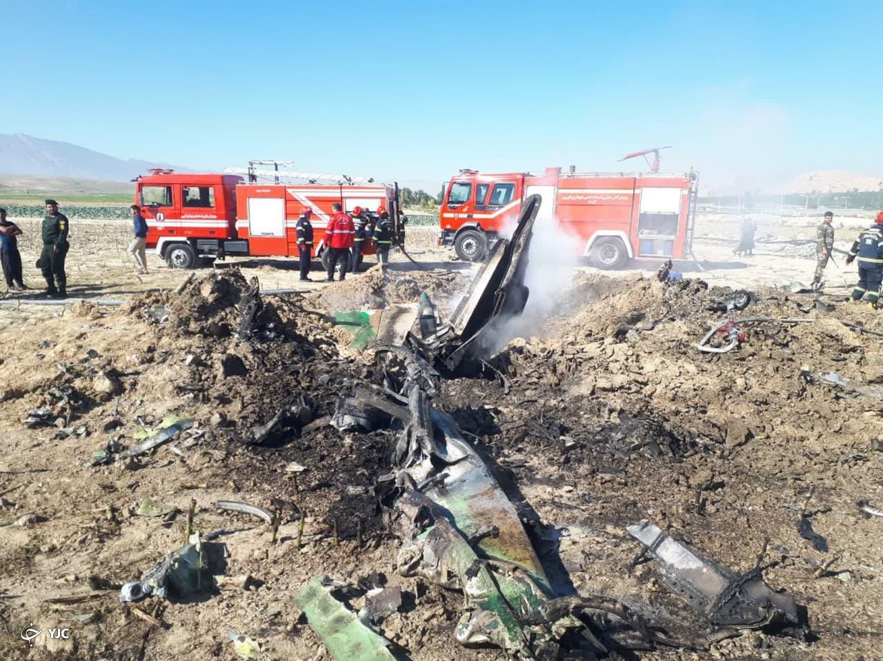 سقوط هواپیمای جنگنده سوخو در کازرون