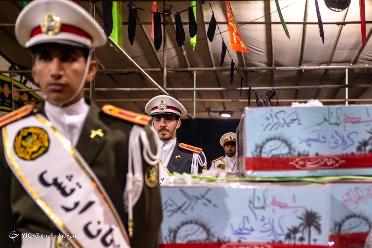 مراسم وداع با پیکر پاک ۱۰۰ شهید گمنام