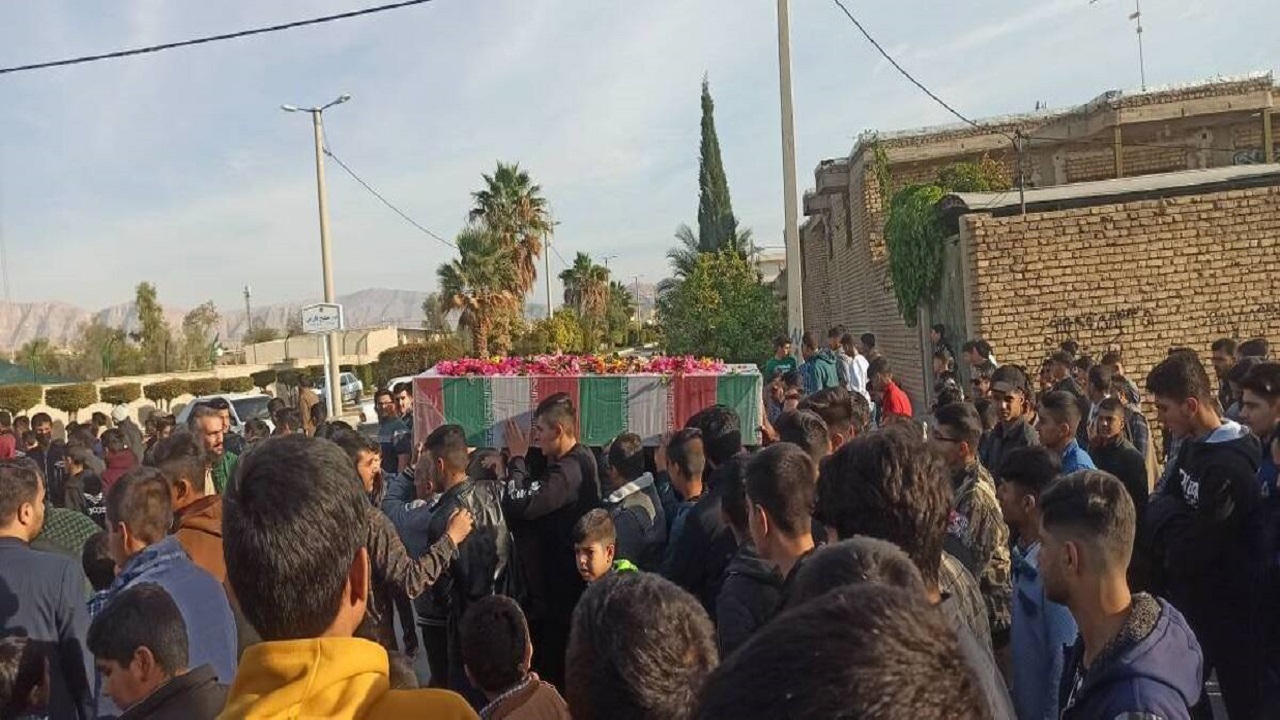 تصاویری از مراسم تشییع پیکر مطهر شهید گمنام در جویم