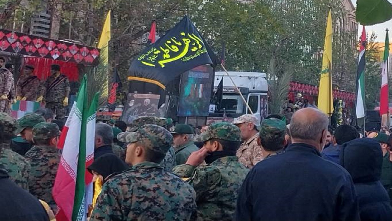 برگزاری مراسم تشییع ۱۱۰ شهید گمنام دفاع مقدس در تهران + تصاویر