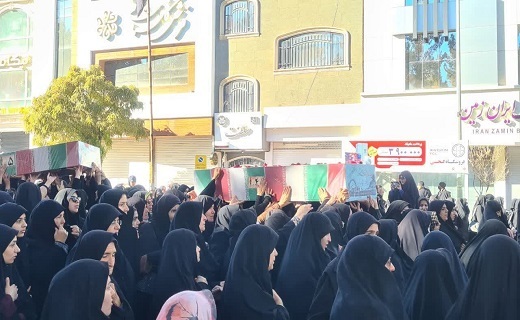 تشییع شهدای گمنام در خراسان جنوبی