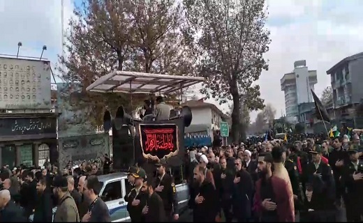 برگزاری آیین تشییع پیکر مطهر شهدا در رشت