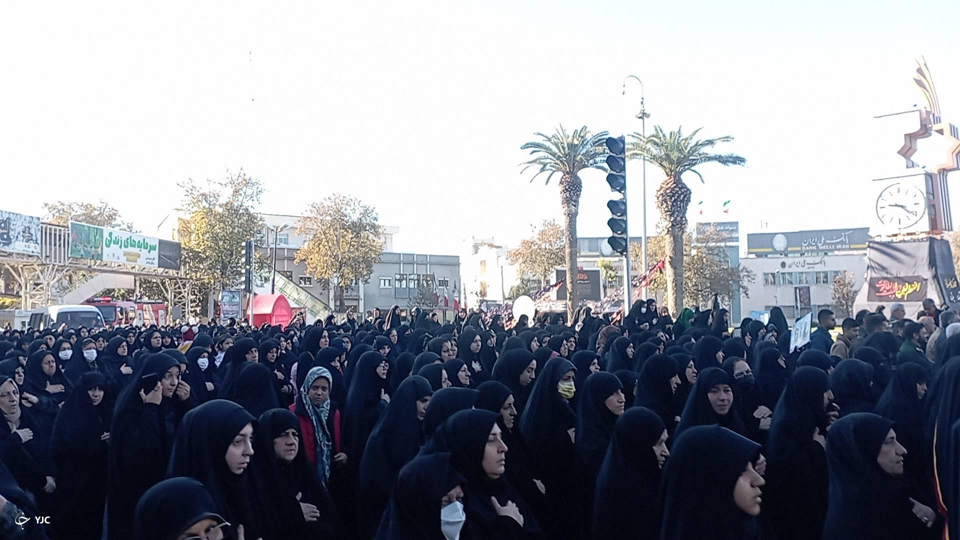 تشییع پیکر دو شهید گمنام در گلستان