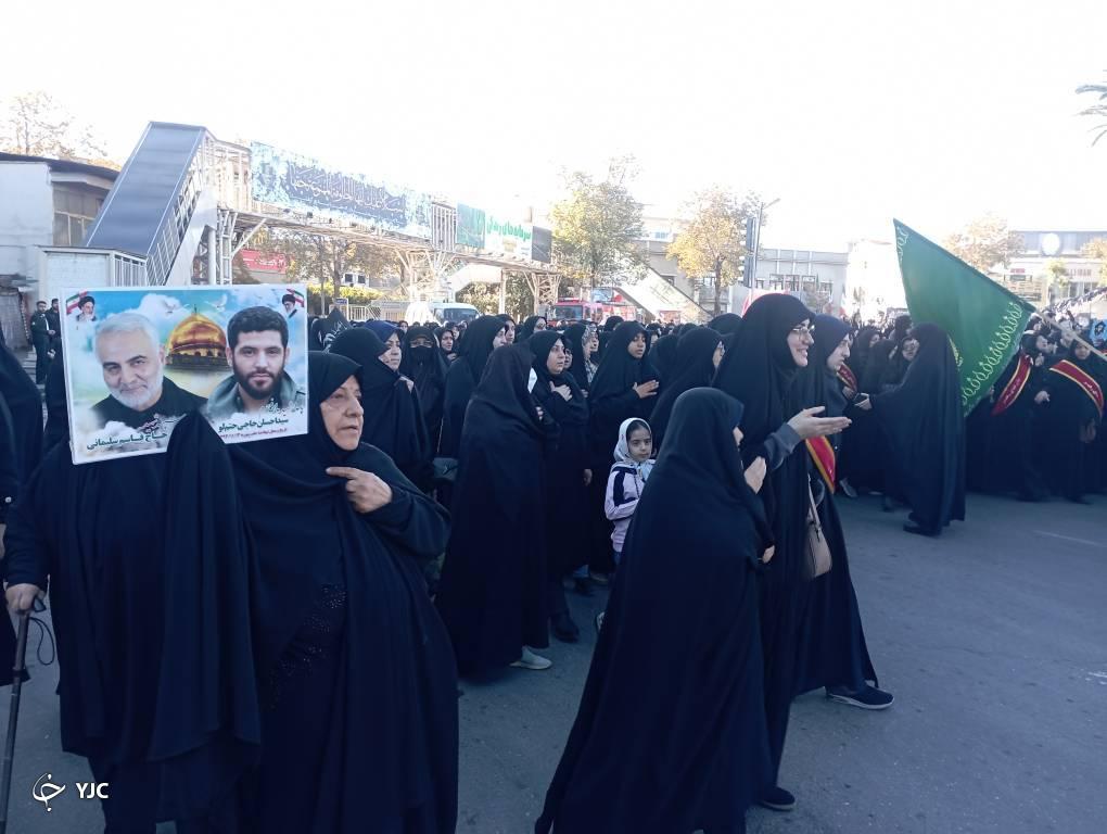 تشییع پیکر دو شهید گمنام در گلستان