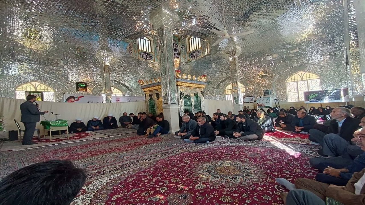 مراسم سوگواری شهادت ام ابیها (س) در امامزاده بابا ولی الدین + تصاویر